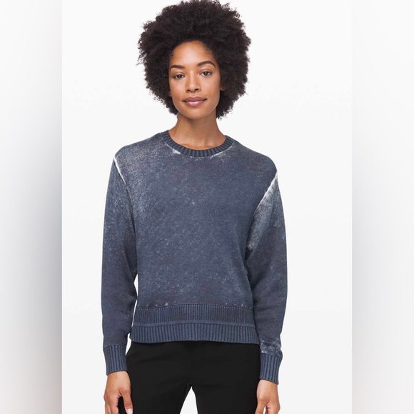 lululemon athletica Sweaters - NWOT   Lululemon   Hazy Day Sweater  size 12  shadow blue/almost blue